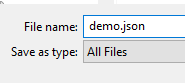 Save json