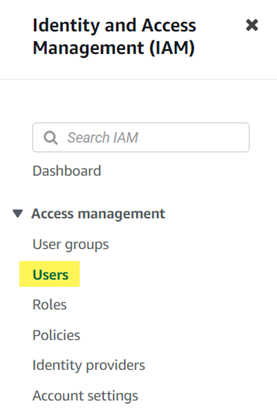 IAM users
