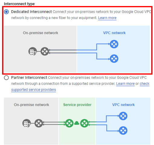 Select Interconnect type