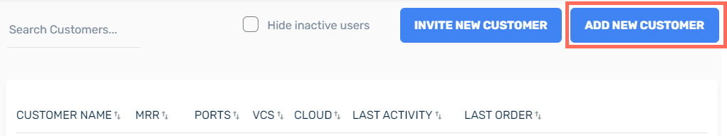 screenshot of the link user panel