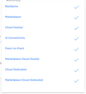 screenshot of the VC list