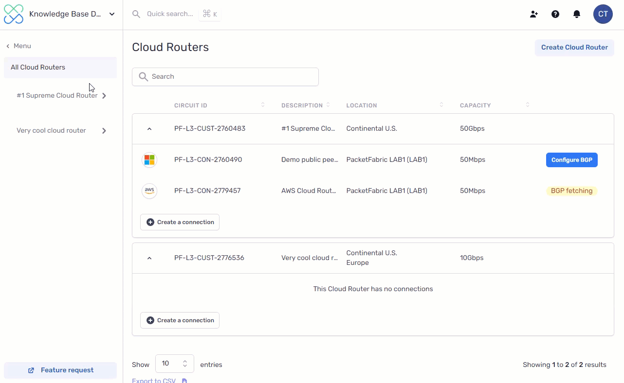 cloud router nav