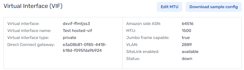 Download sample config button