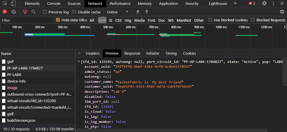 Chrome inspector tool